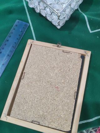 Quadretto specchio con bimba e farfalle