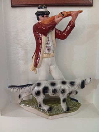 Bottiglia liquore Cacciatore vintage ceramica