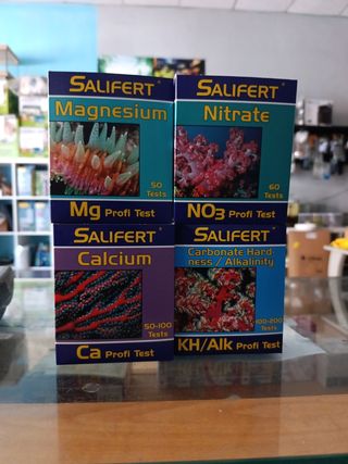 4 test Salifert Mg, NO3, Ca, KH/Alk