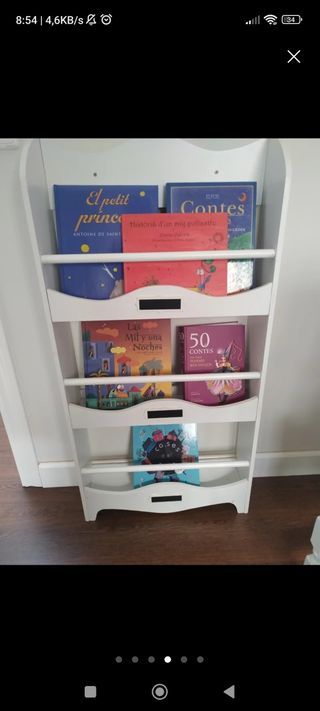 Libreria Montessori bianca