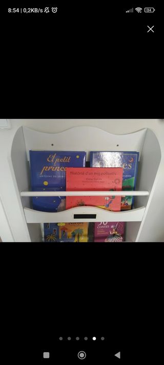 Libreria Montessori bianca
