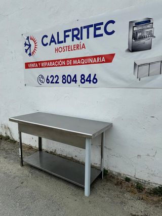 Mesa central acero inox