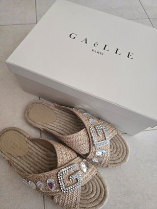 Ciabattine GAELLE Beige con Strass