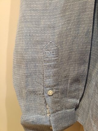 Camisa Pedro del Hierro Azul Lino