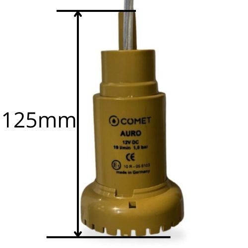 Bomba Sumergible Auro 12V 19l/min 8,5m