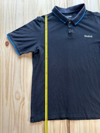Polo Reebok Negro Vintage