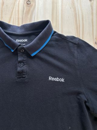 Polo Reebok Negro Vintage