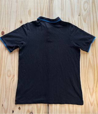 Polo Reebok Negro Vintage