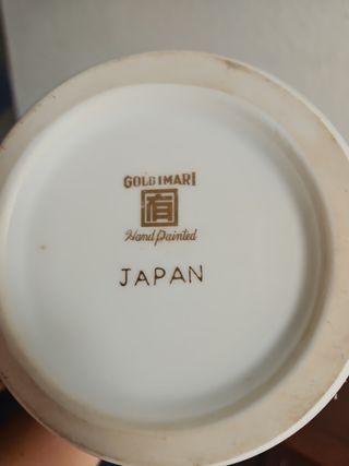 Jarrón Goldimari Japonés Antiguo Porcelana