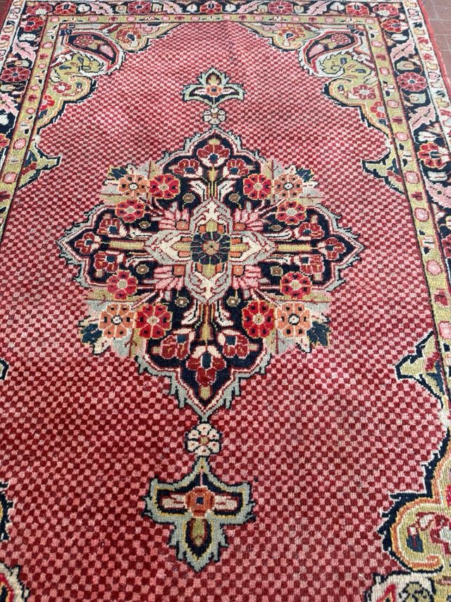 Tappeto persiano lana rosso