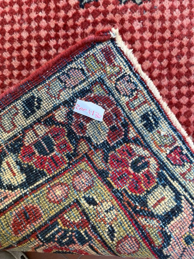 Tappeto persiano lana rosso