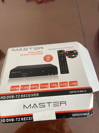 Receptor TDT MASTER HD DVB-T2 SIN USO