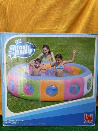 Bestway-piscina inflable con ventana para bebé