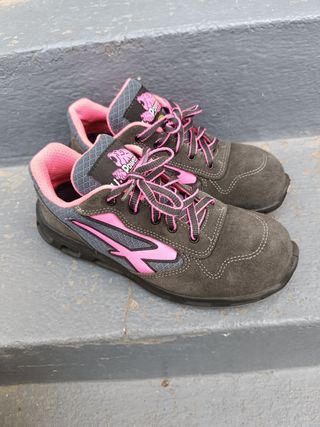 Zapatillas U-Power Grises y Rosas