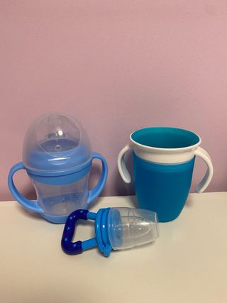 Pack Bebe: Biberón, Vaso y Antiahogo