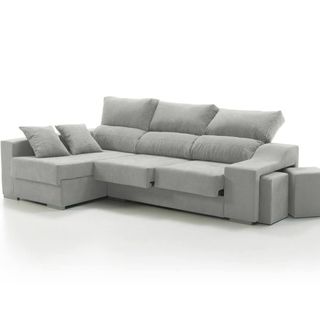 Sofá Chaiselongue Gris Tela