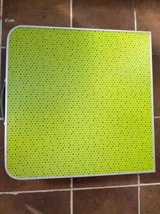 Mesa de camping plegable con 4 sillas