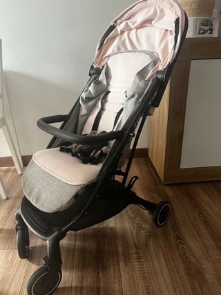 Carro de bebé Jane rosa y gris