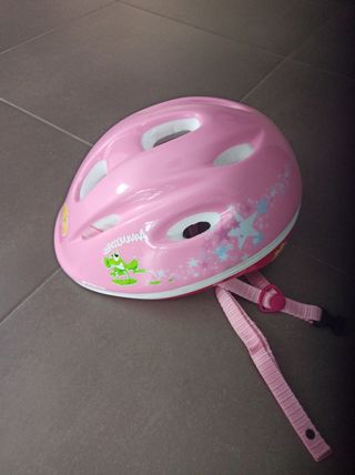 Casco bici niña rosa 52-56 cm