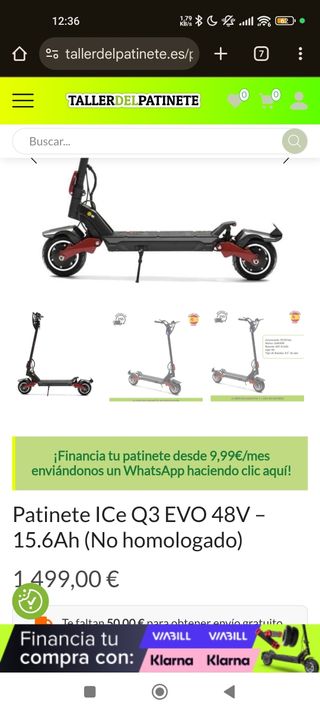 Patinete IG Q3 Evolution + Accesorios