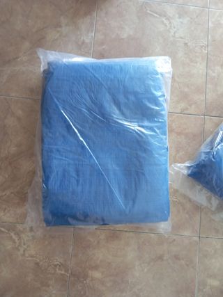 Toldo azul reforzado 10x6m 90gr