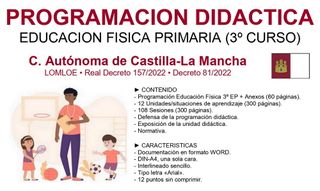 PROGRAMACION EDUCACION FISICA 3o PRIMARIA (CLM)