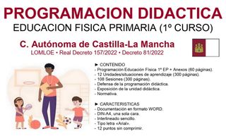 PROGRAMACION EDUCACION FISICA 1o PRIMARIA (CLM)