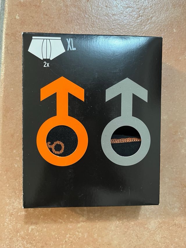 Boxer uomo nero - 2 pezzi