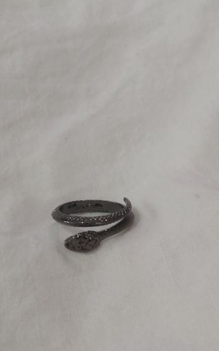 Anillo Serpiente Plata S925 Ajustable
