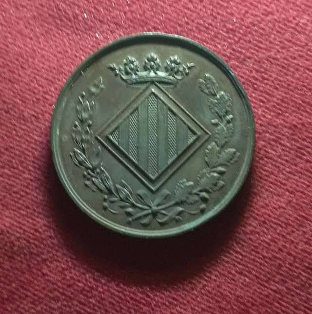 Moneda Primer Congrés Catalanista Barcelona 1880