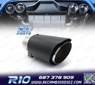 COLA ESCAPE CARBONO UNIVERSAL TIPO AKRAPOVIC 63MM