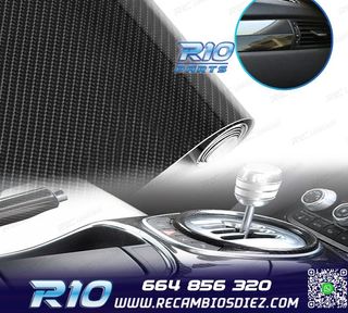 VINILO ADHESIVO CARBONO 5D NEGRO BRILLANTE