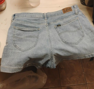 Lee Pantalones Cortos Vaqueros Azules