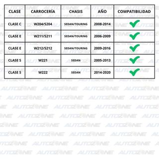 Emblema Mercedes azul para capó antirrobo (44 mm)