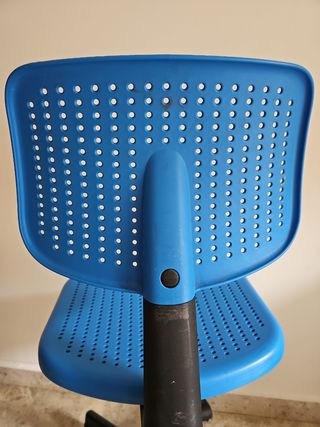 Silla de escritorio giratoria azul Ikea