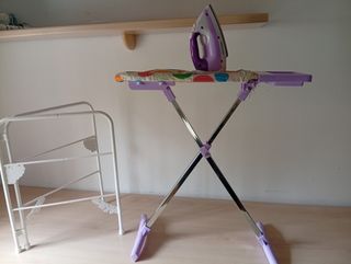 Tabla de planchar y tendedero plegable