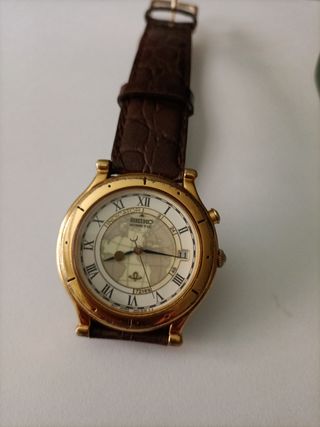 Reloj Seiko Kinetic Age of Discovery.chapadooro18k