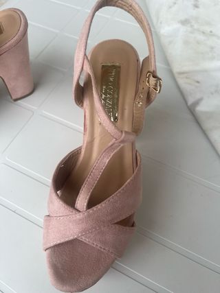 Sandalias rosa palo plataforma