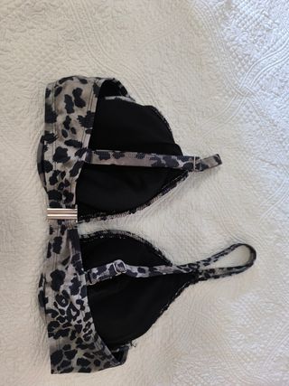 Sujetador de bikini estampado animal print