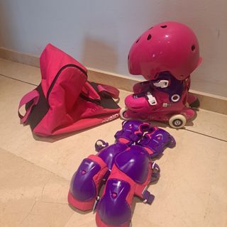 Patines Niña T.30/32 + kit de protección DECATHLON