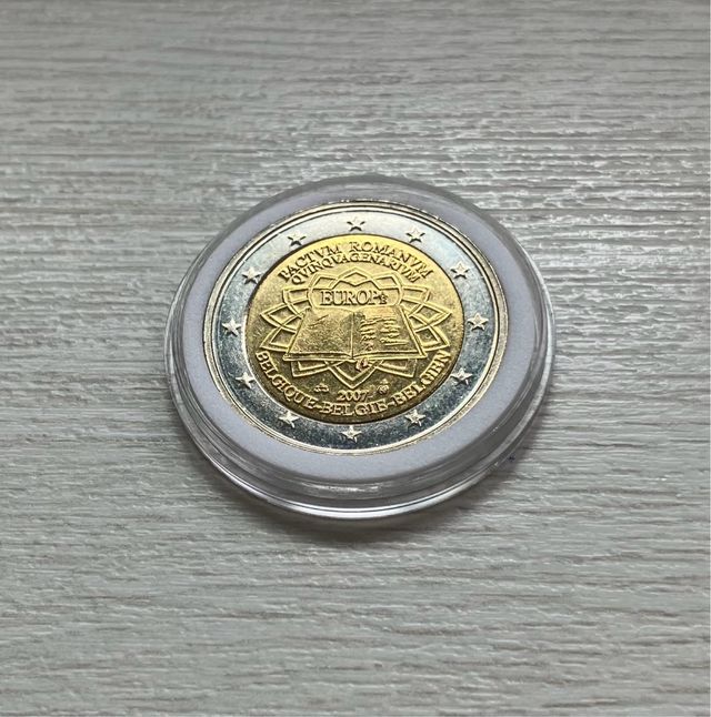 Moneda Bélgica 2007 Europa Tratado