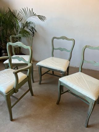 Conjunto 4 Sillas Francesas Provenzales