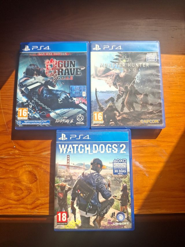 Lote de 3 juegos ps4.