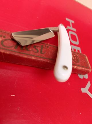 Antigua mini Navaja de Bolsillo viaje sin uso afil