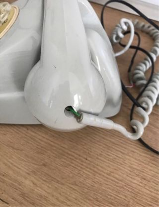 Teléfono antiguo Telefónica beige