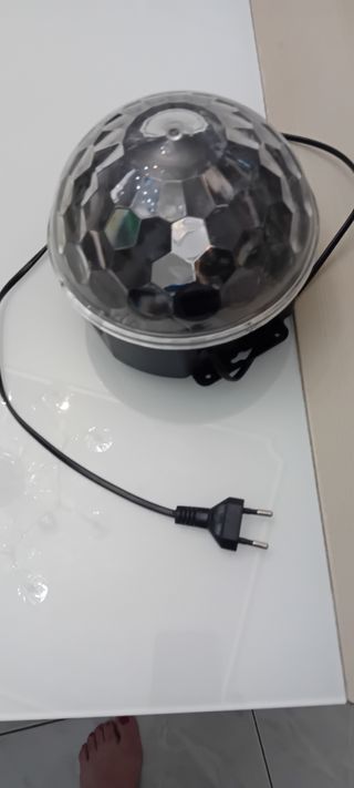 Lampada disco sfera led com luci colorate