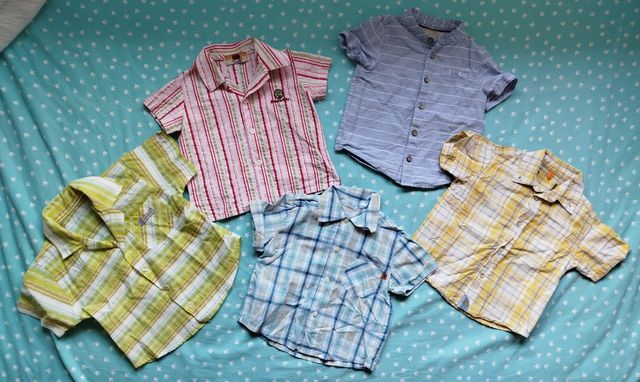 Camisas de niño manga corta 12-18 meses y 18-24