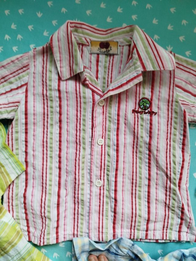 Camisas de niño manga corta 12-18 meses y 18-24