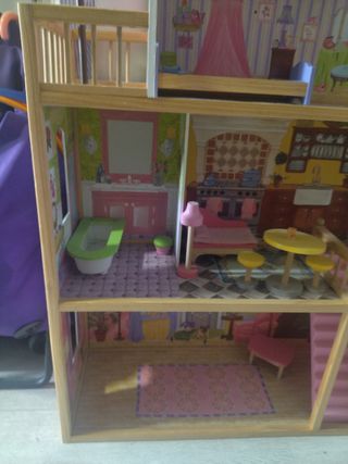 Casa de muñecas grande de madera kidkraft