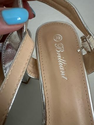 Sandali Argento con Borchie